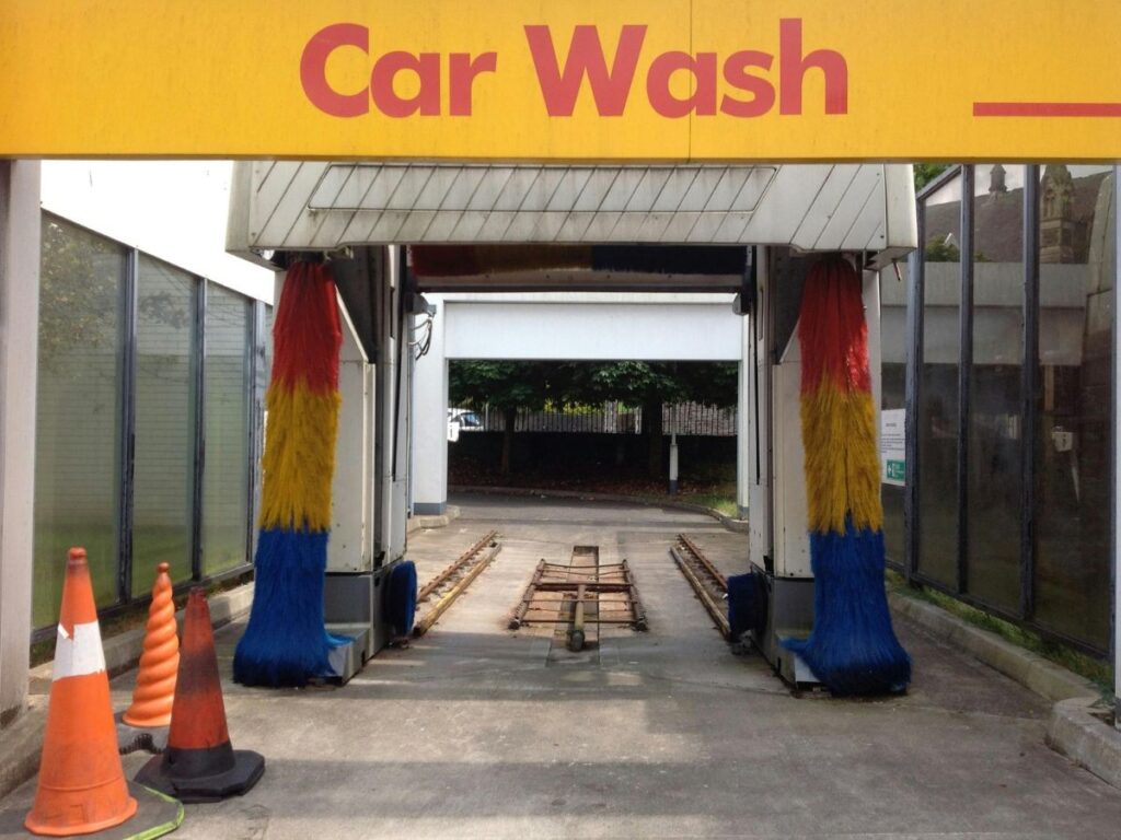 car wash area