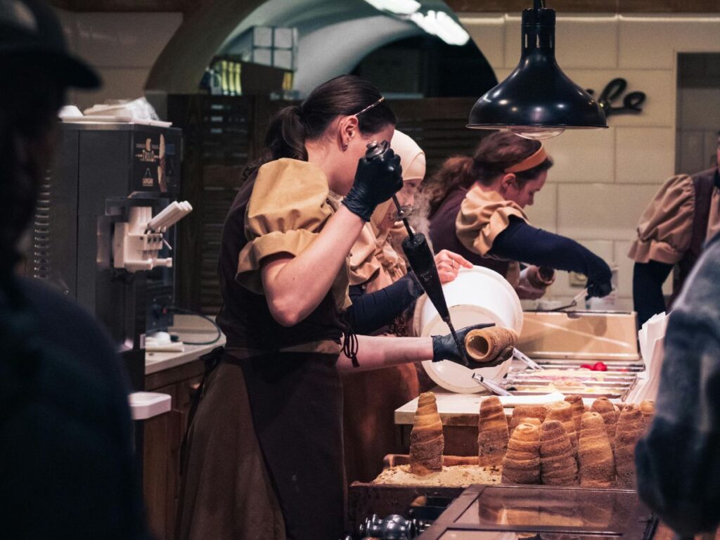 bakers working in a bakery