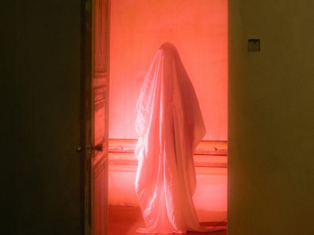 ghost standing in the doorway