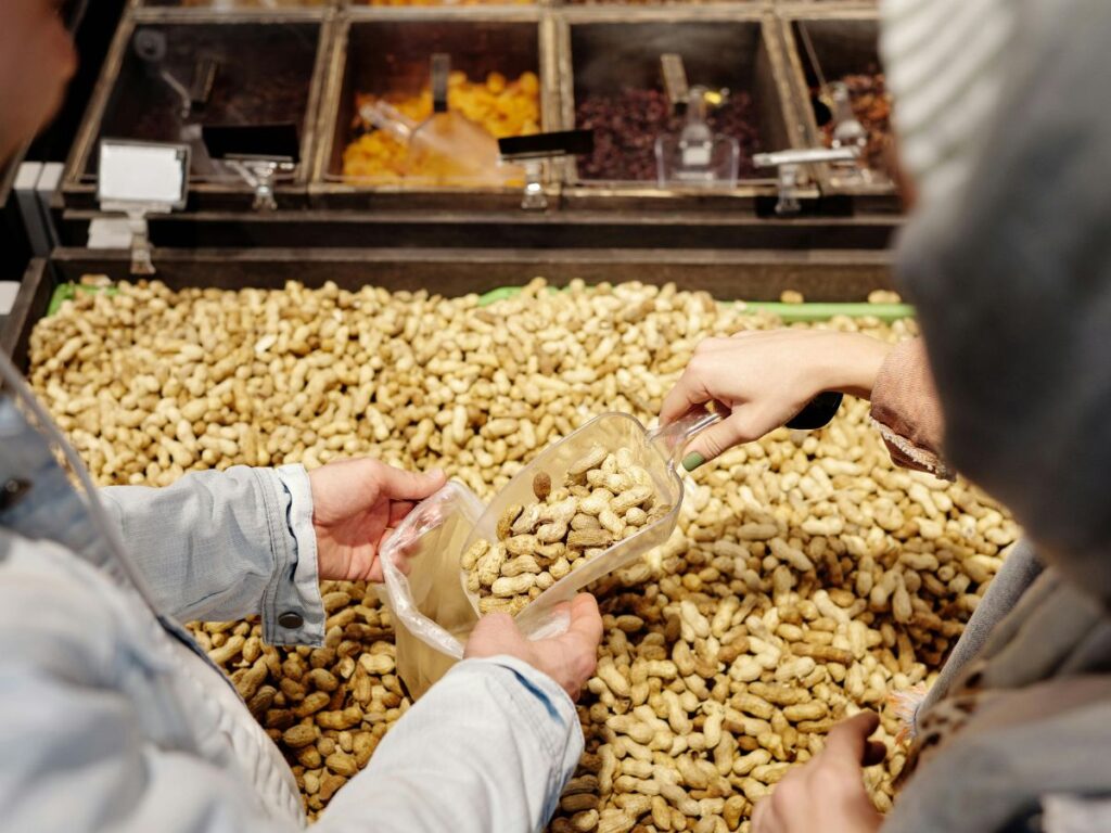 buying peanuts