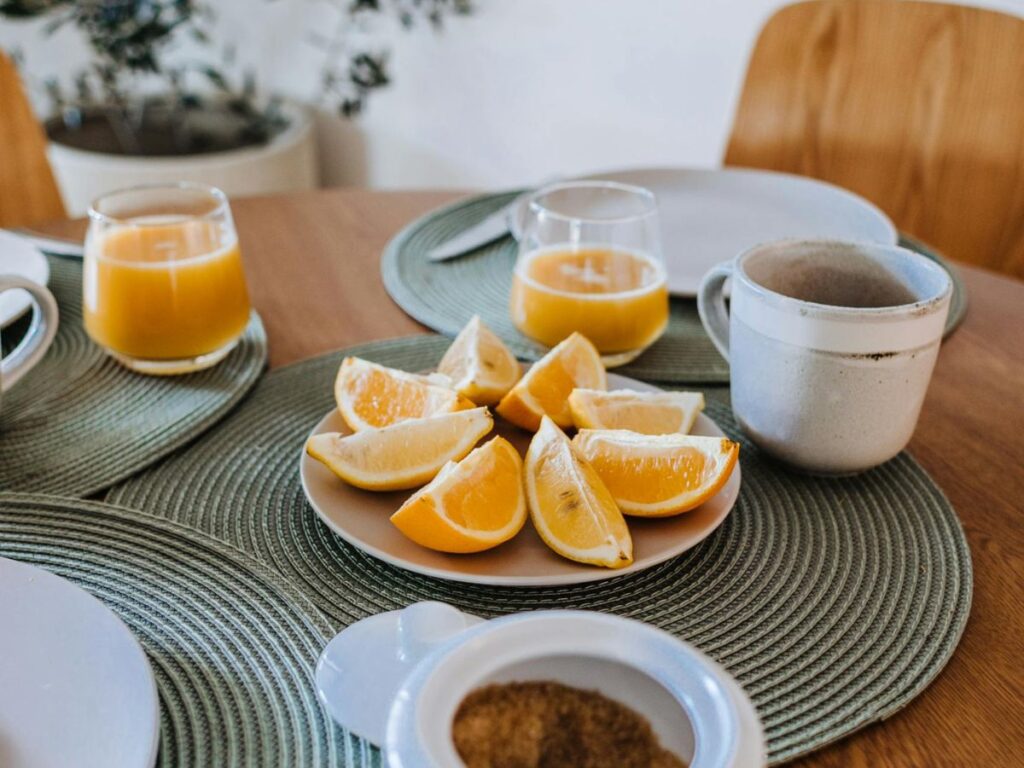 fruits served in a restaurant