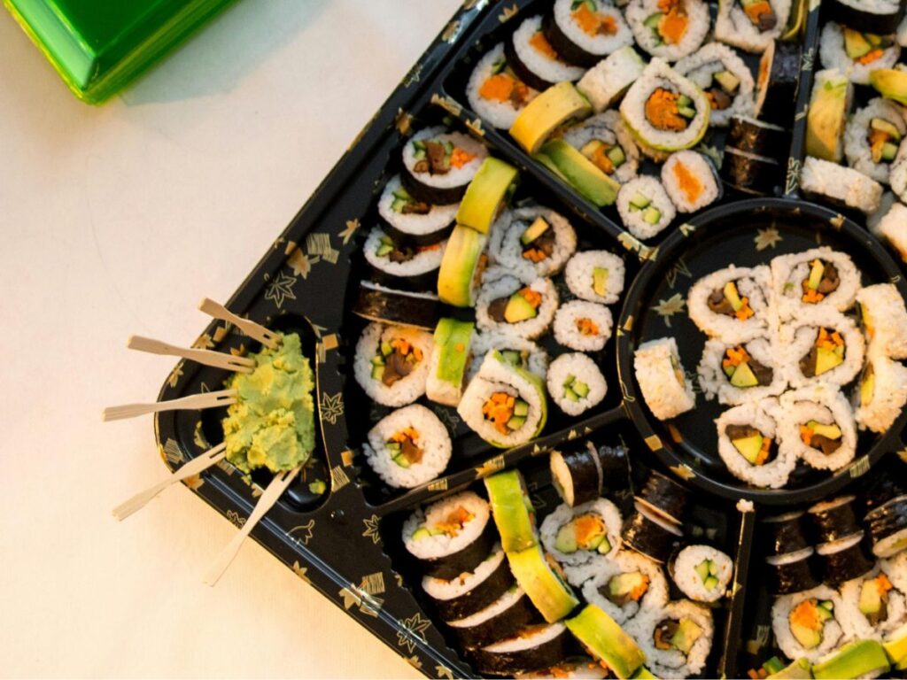 sushi served