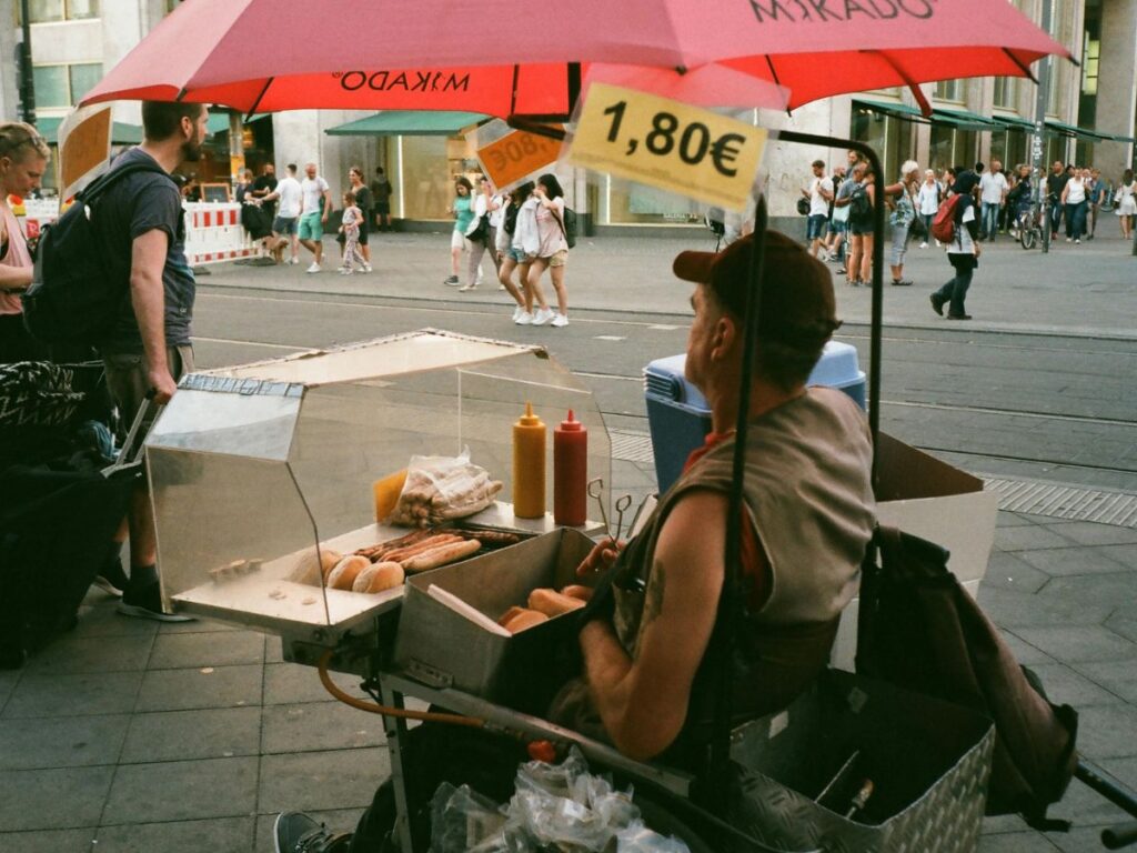 street food stall in market