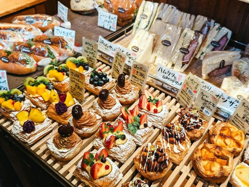 bakery items in a shop