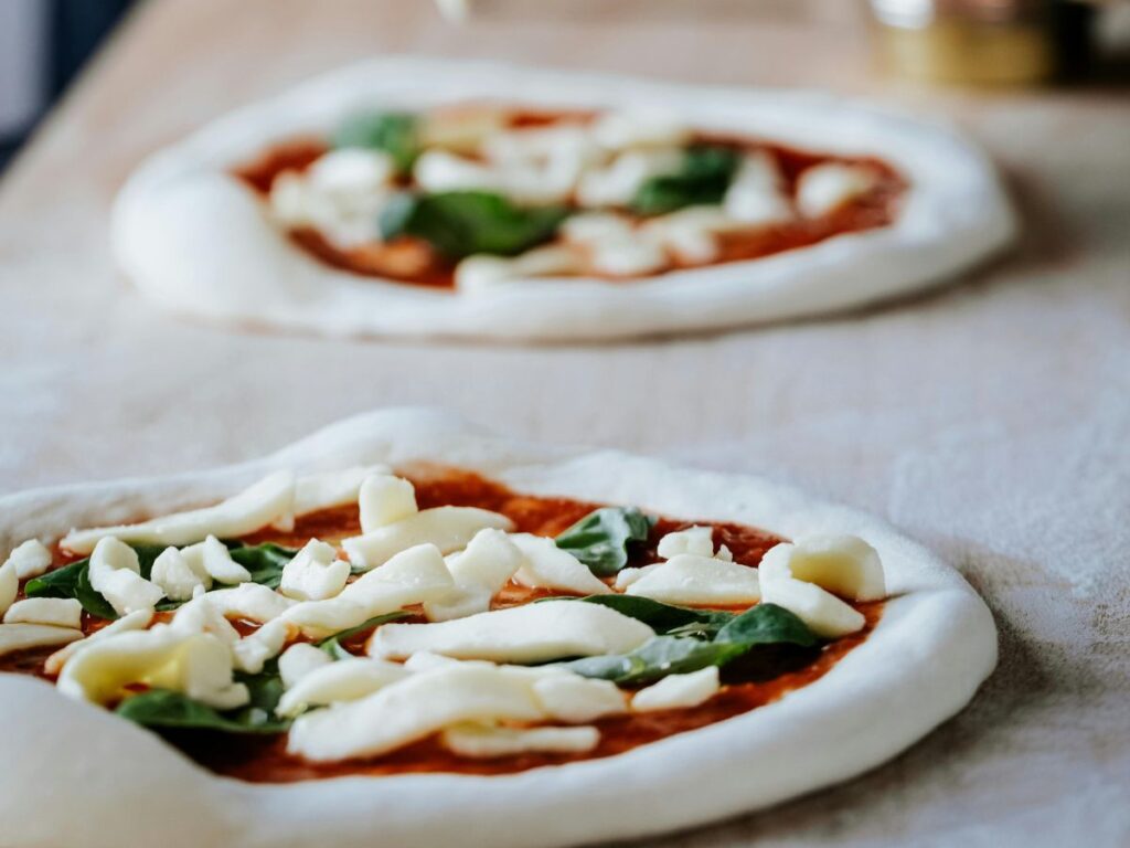 preparing Neapolitan pizza