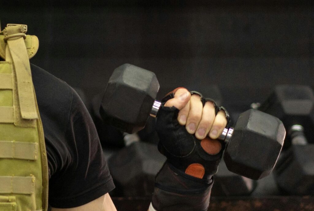 man working out