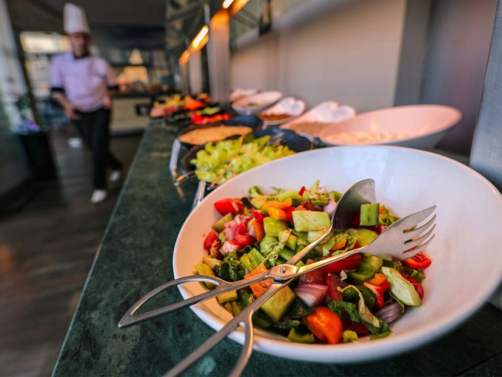 salad buffet section