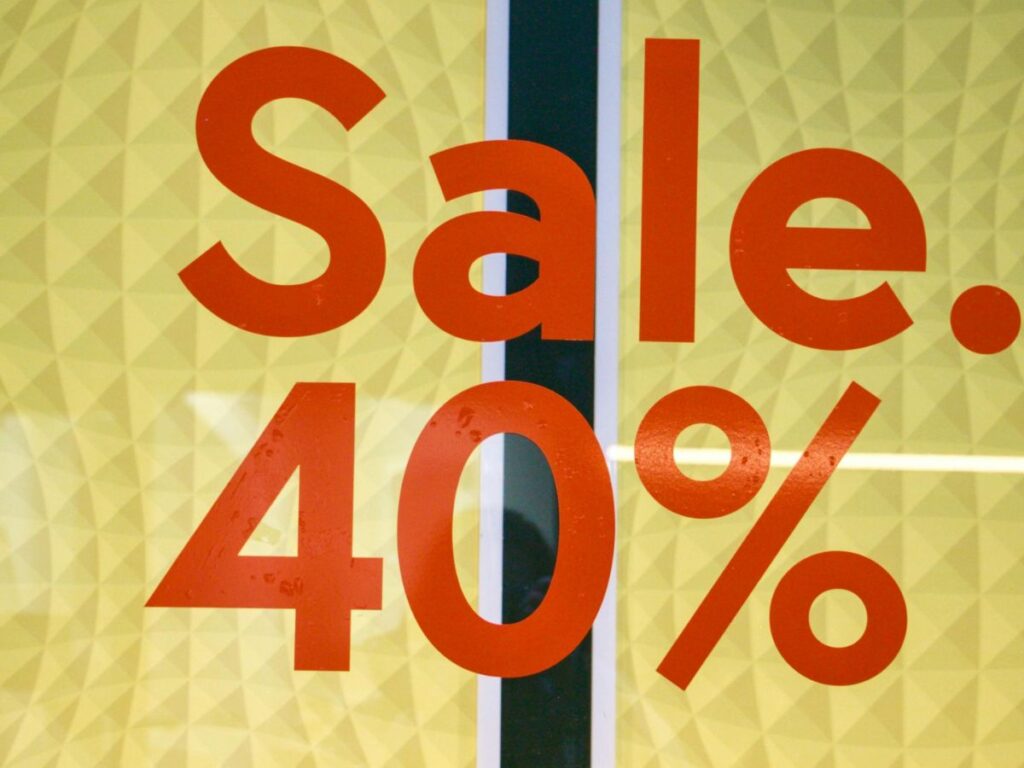 sale sign