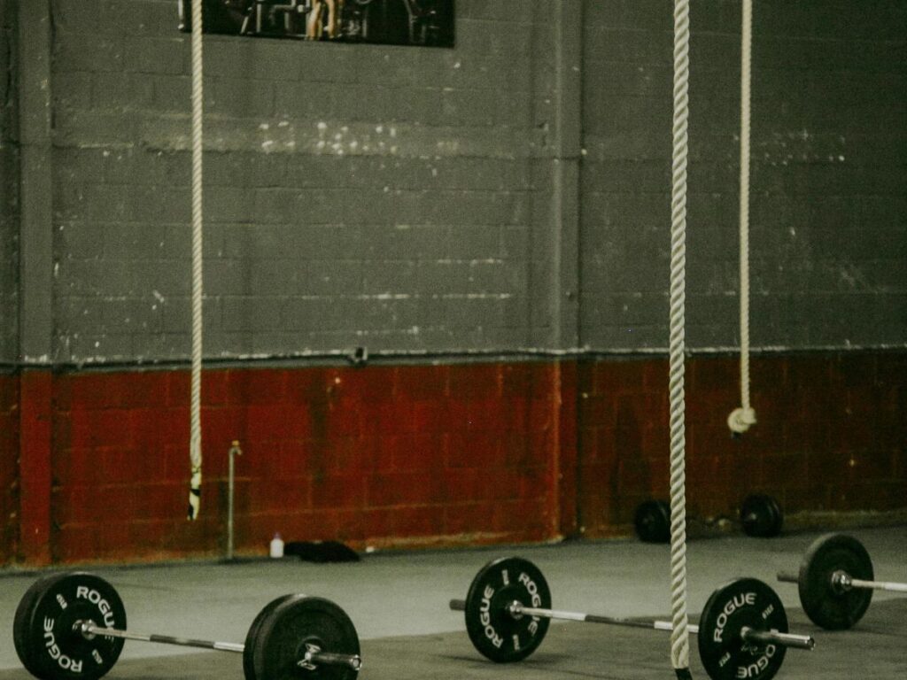 weights on floor