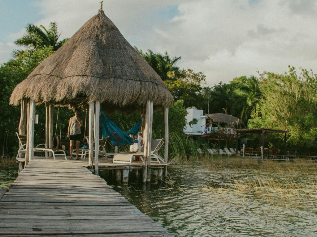 hut by the lake