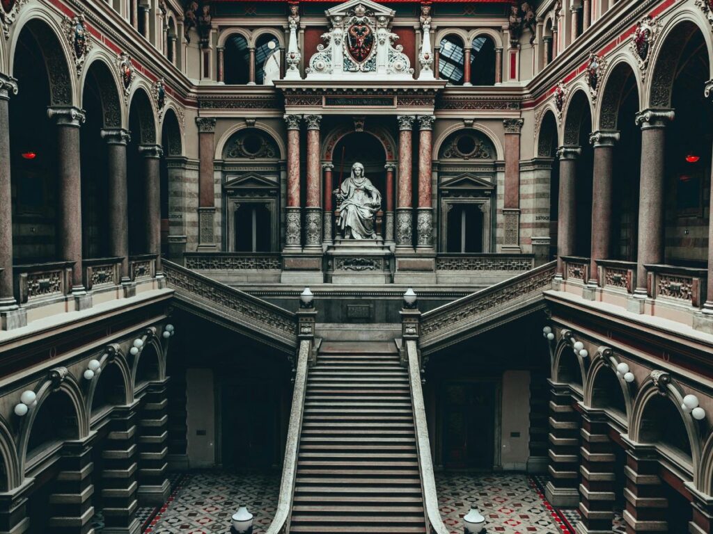 museum stairs