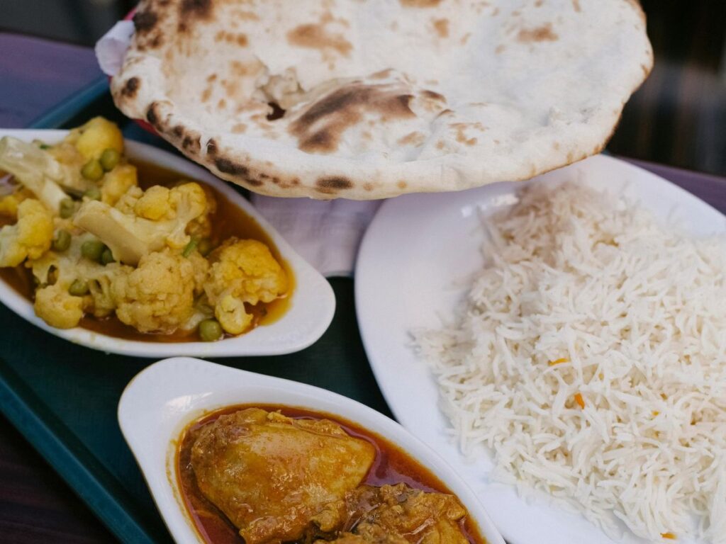 roti served with food