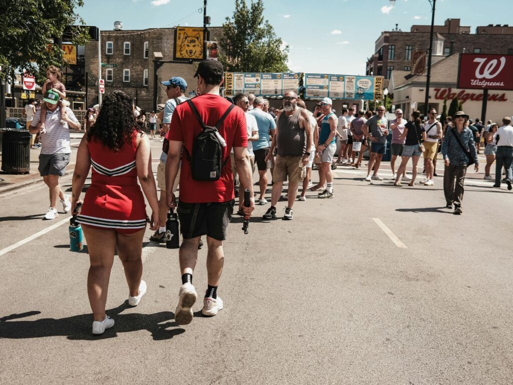 people walking on street