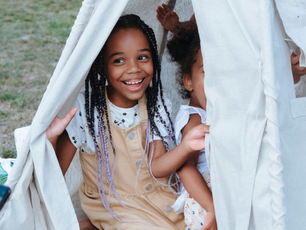 girls in a camp