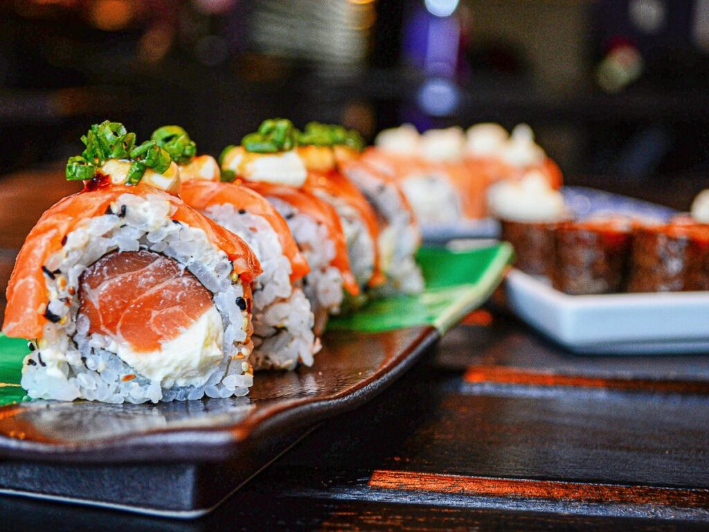 sushi served