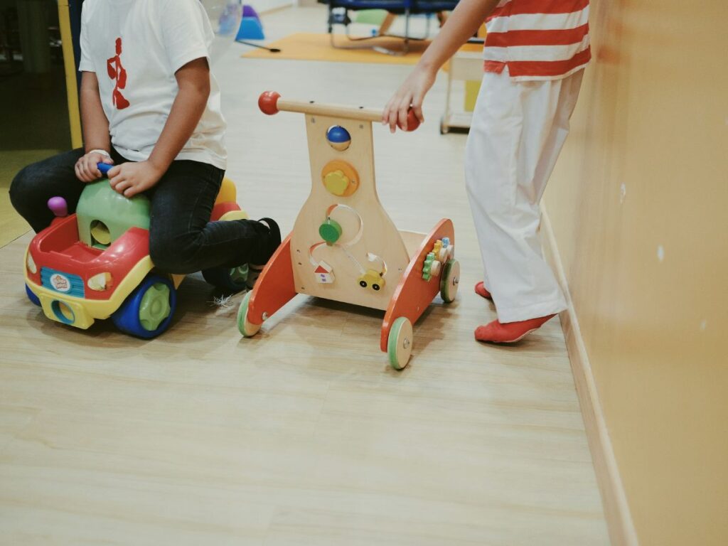 kids playing in a daycare