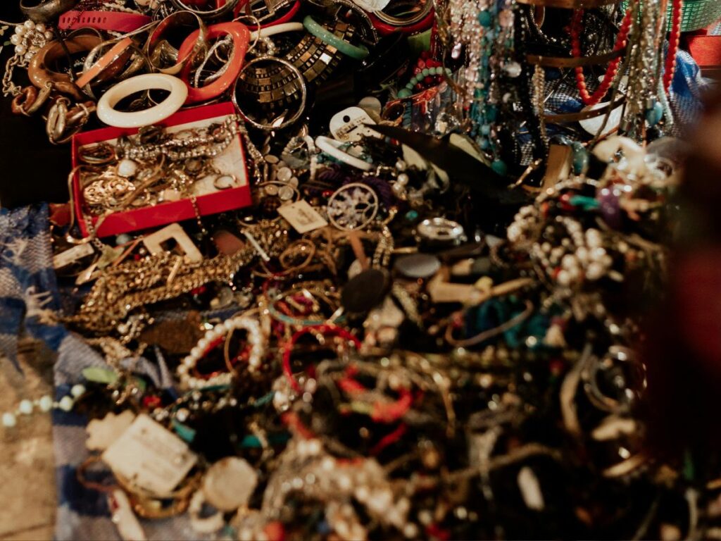 jewelry shop in a flea market