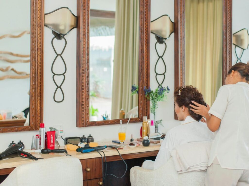 woman in a salon