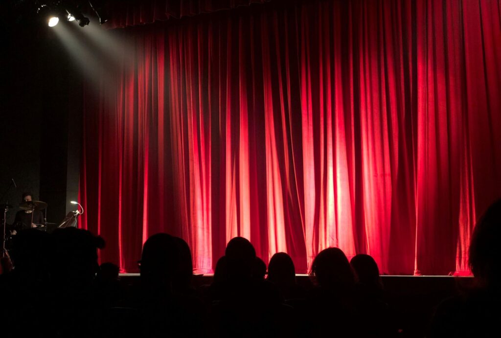 curtains on theatre stage