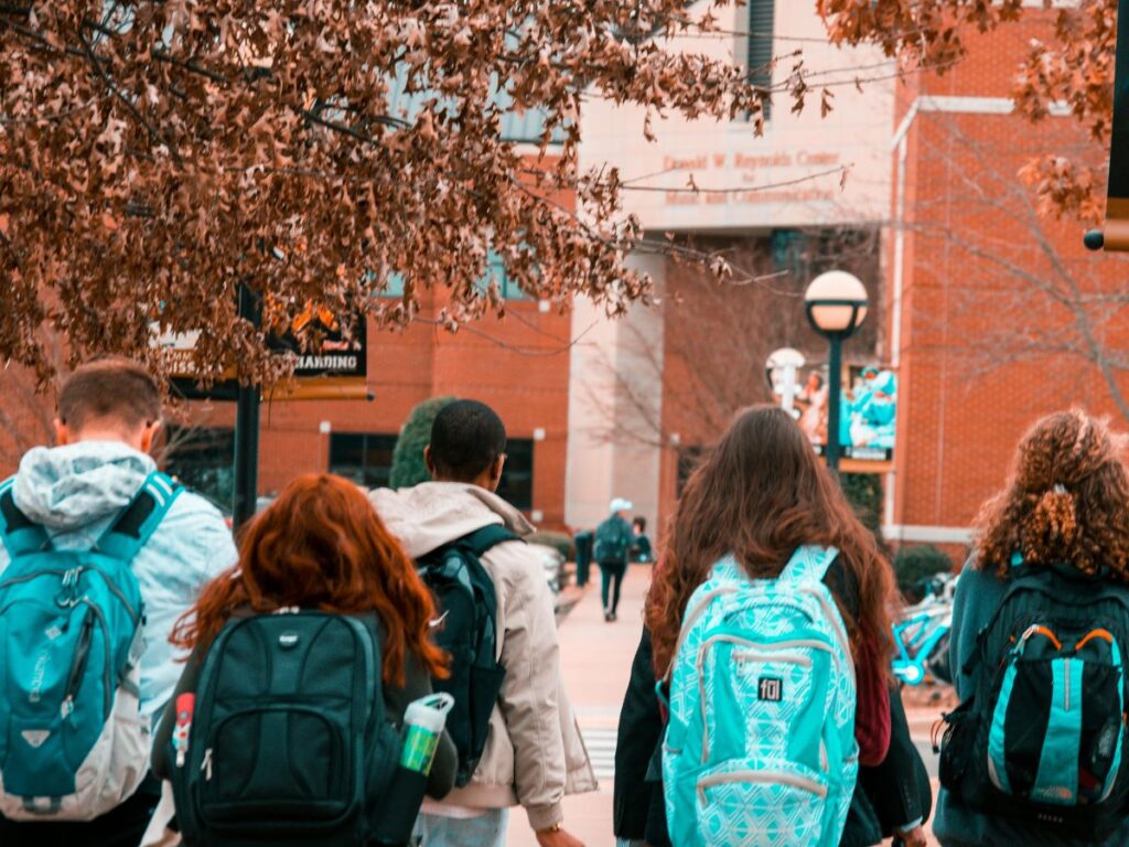 students in a university