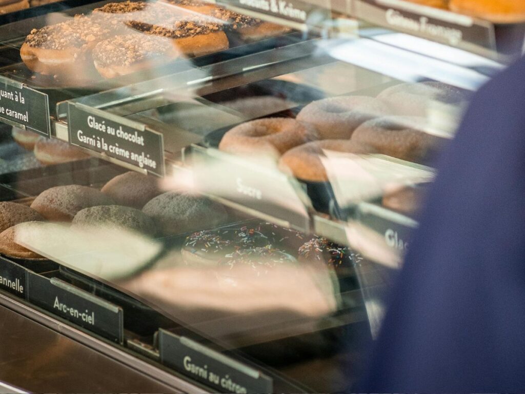 bakery items in a bakery