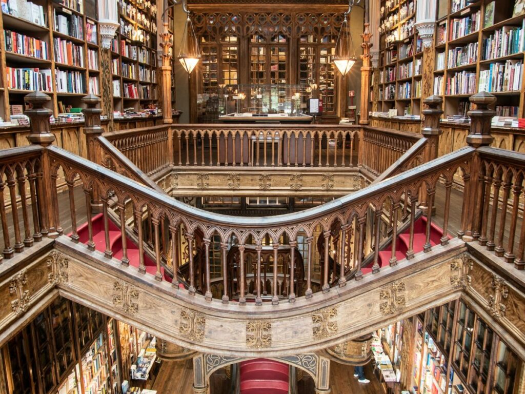 library stairs/bridge