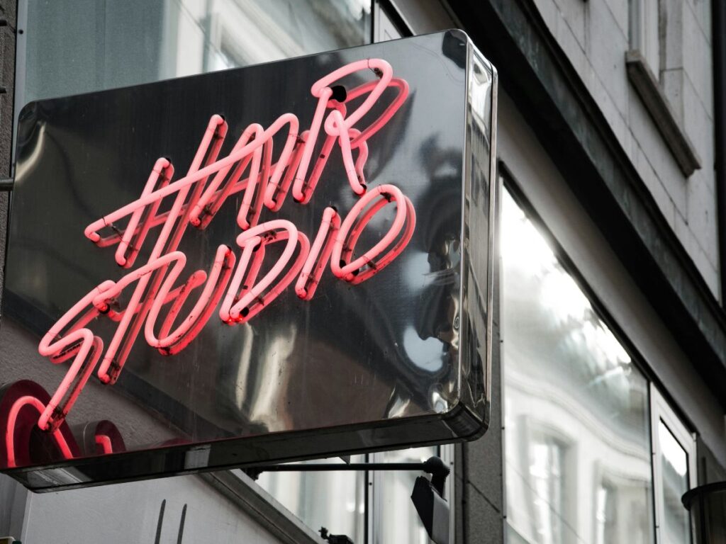 hair studio sign