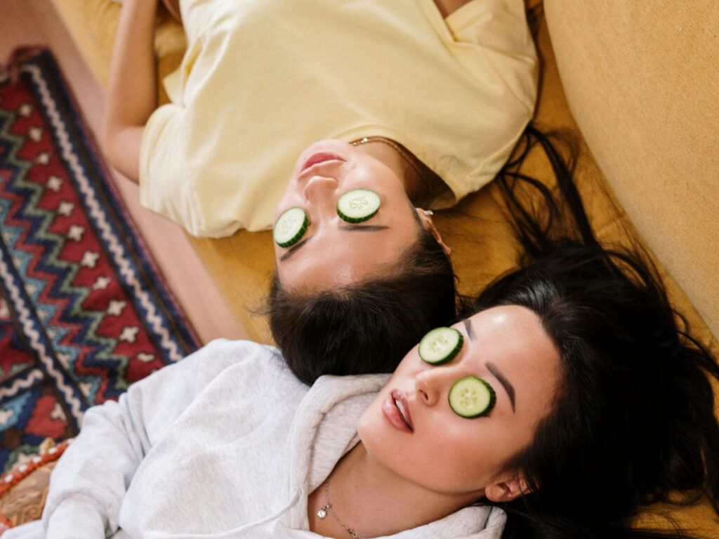 women relaxing in spa