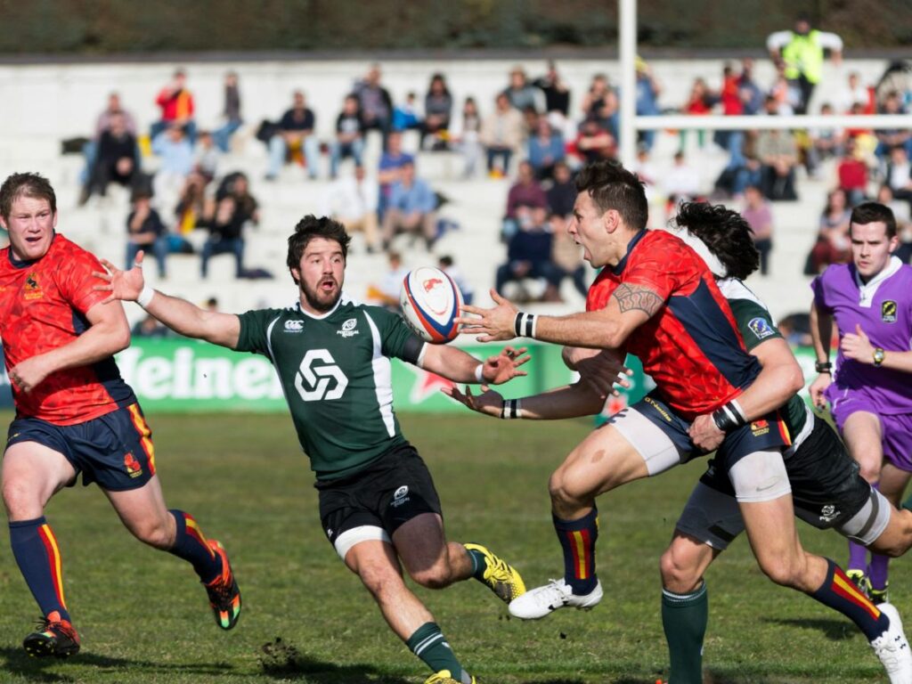 boys playing rugby