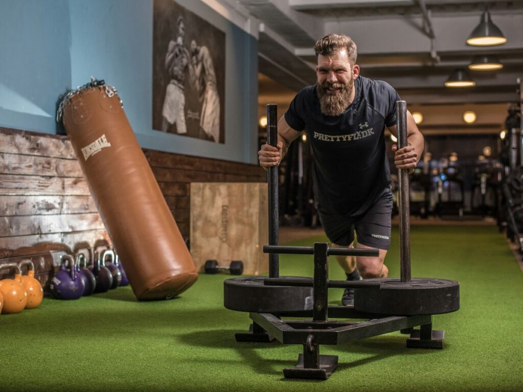 man working out