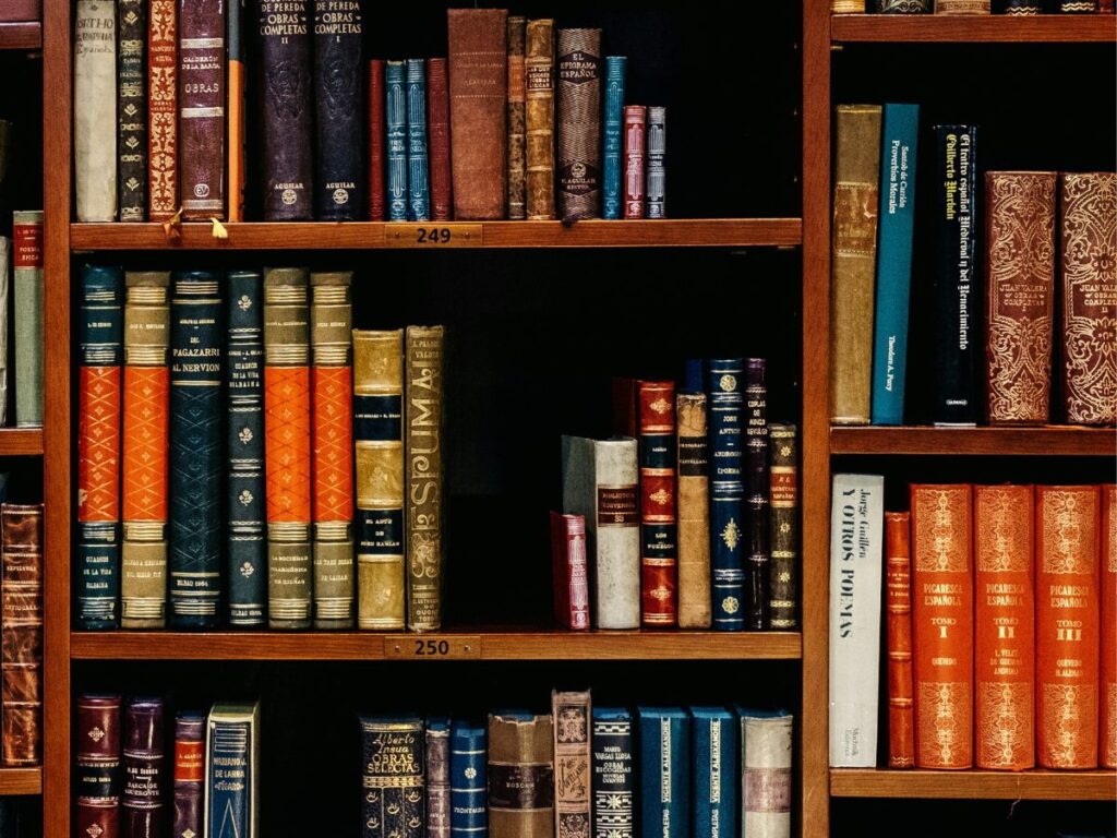 books in a shelf