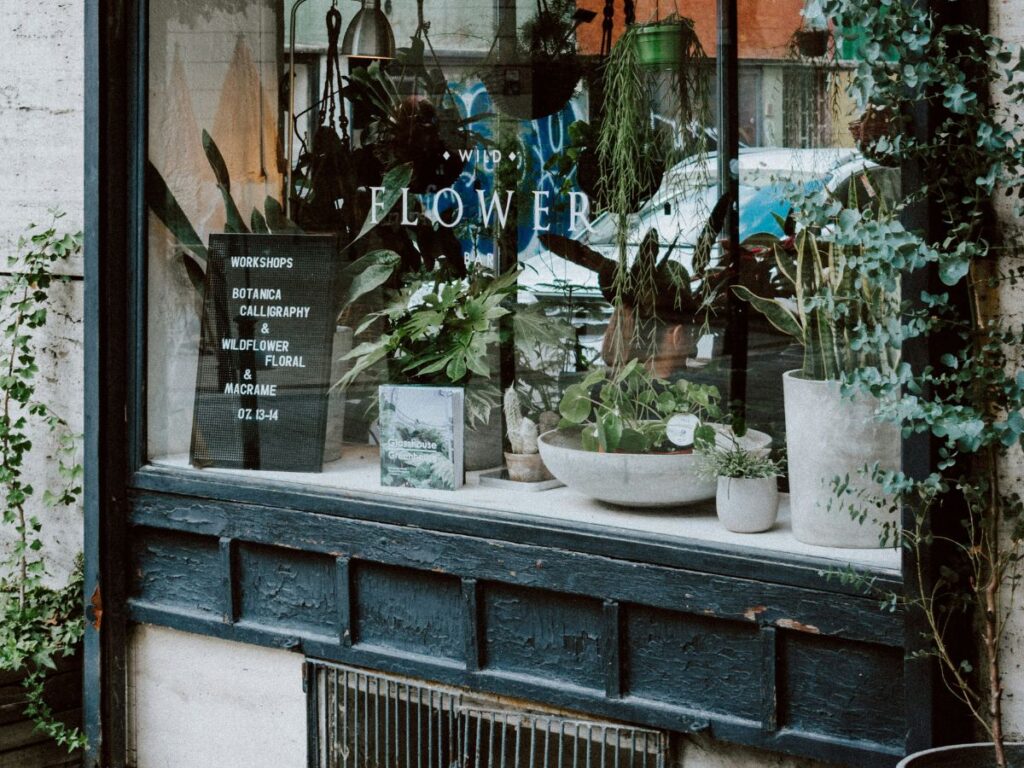 flower shop in a mall