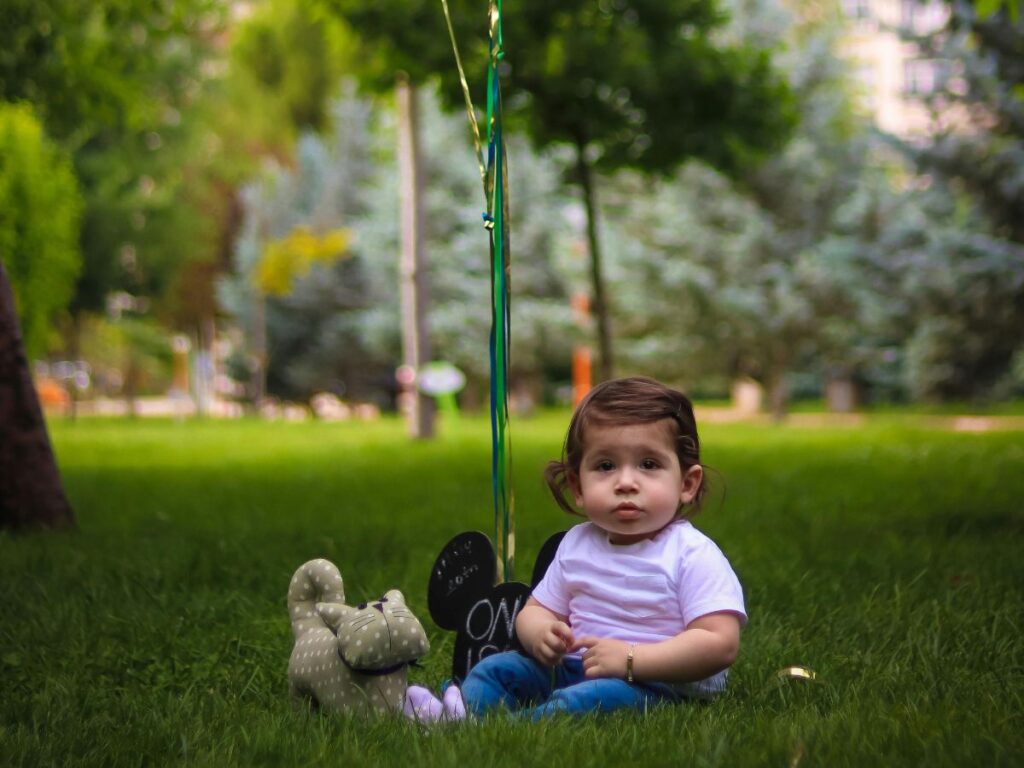 kid in a park