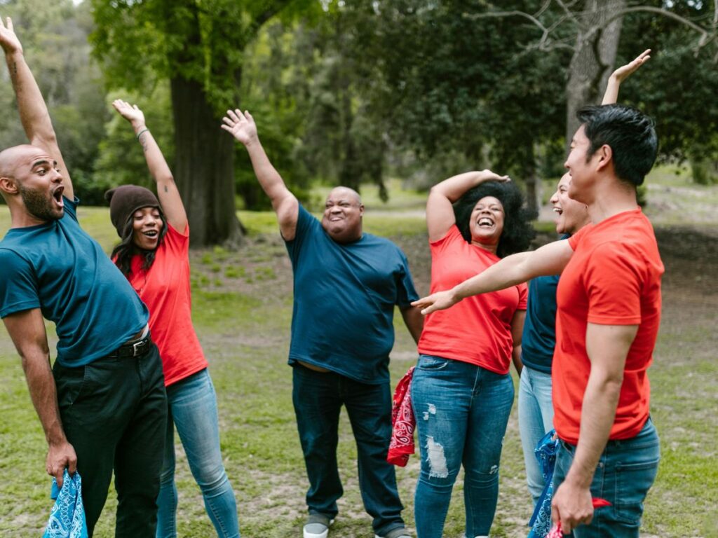 adults in a park