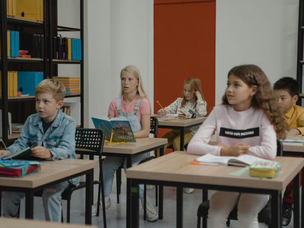 students in a classroom