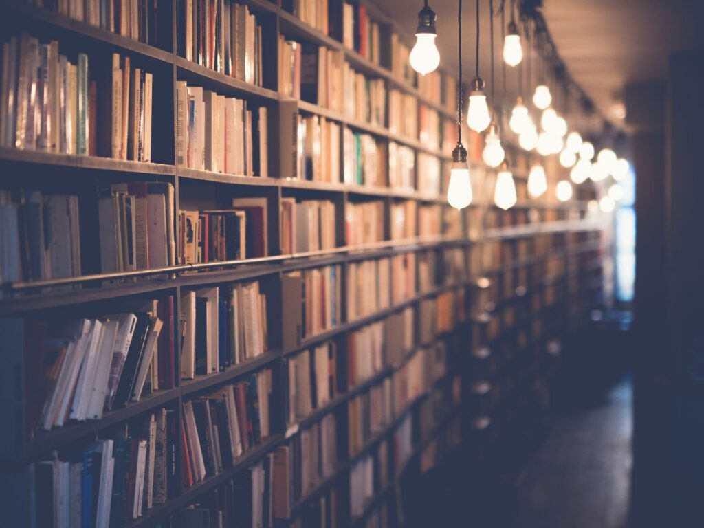 books in a shelf