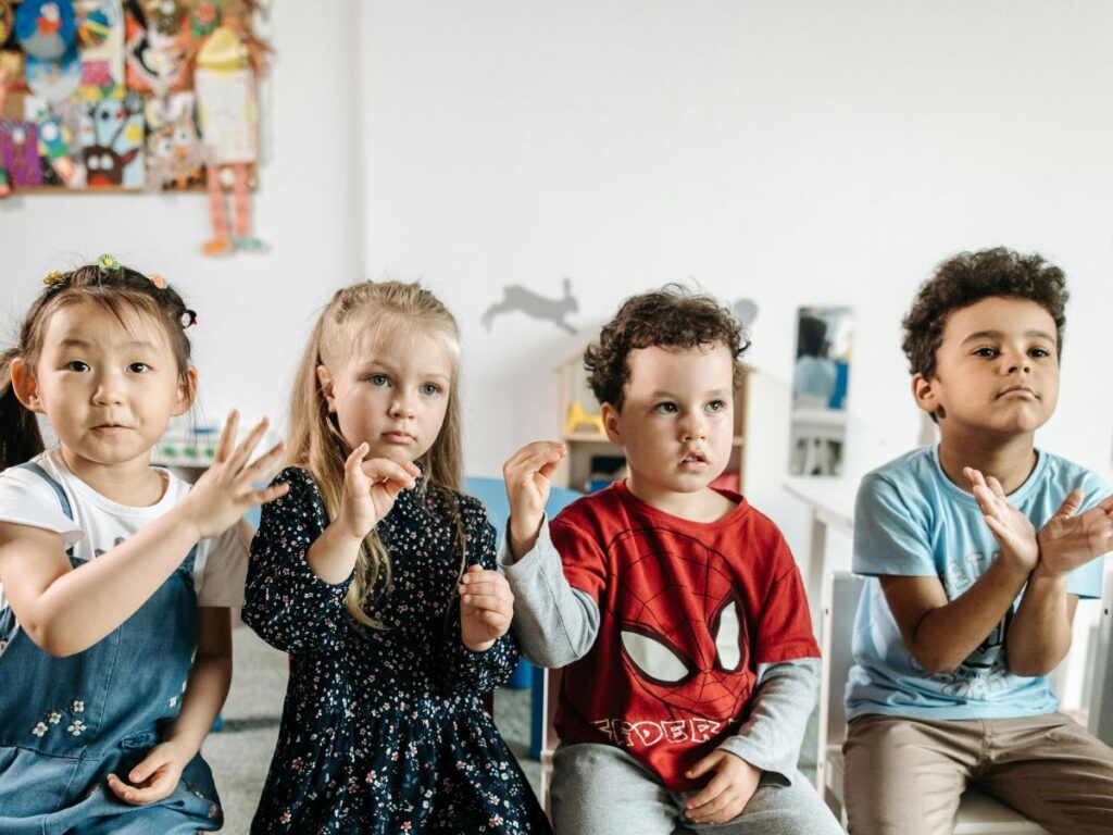 kids in a classroom