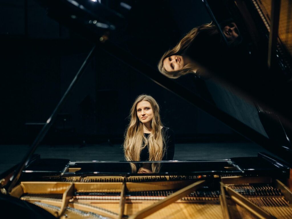 pianist performing on stage