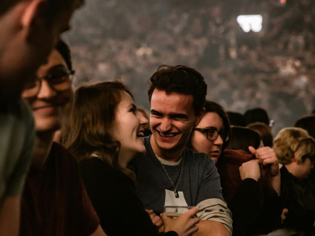 people enjoying concert