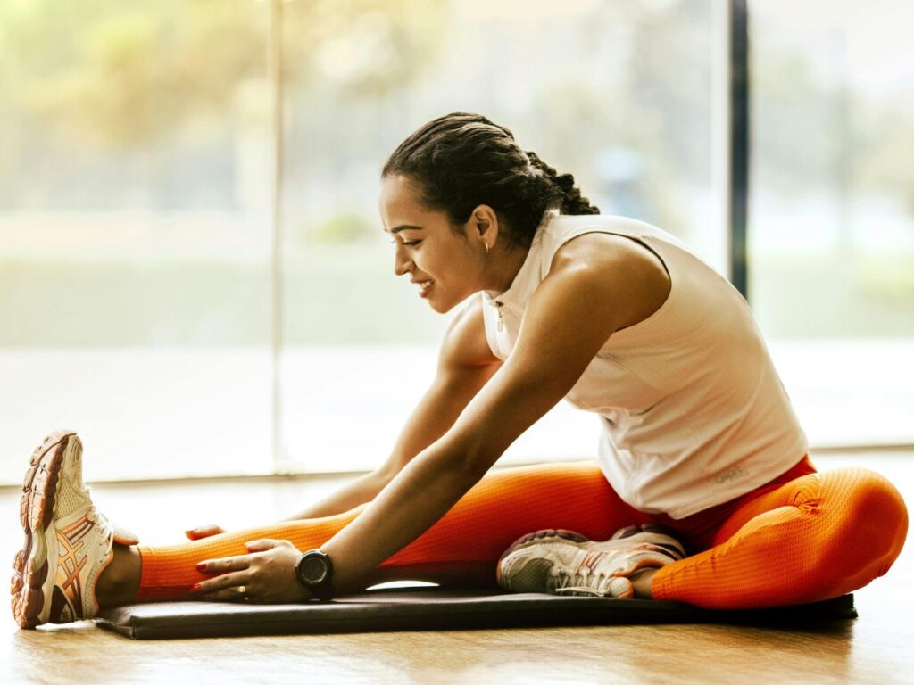 woman working out