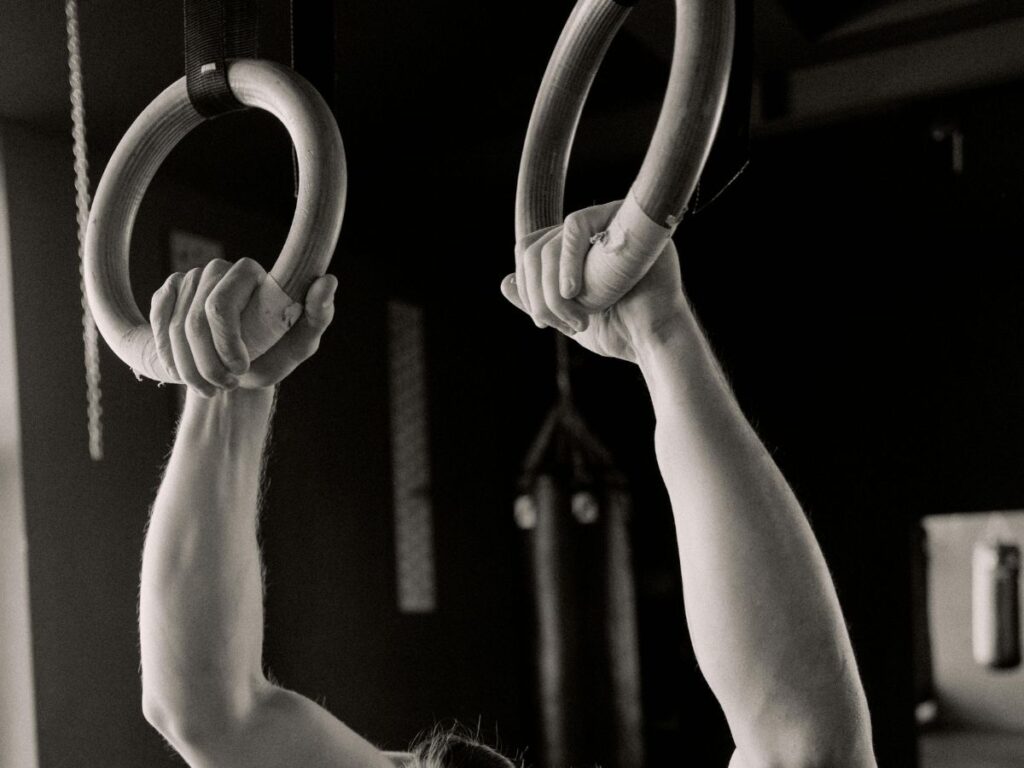 man working out