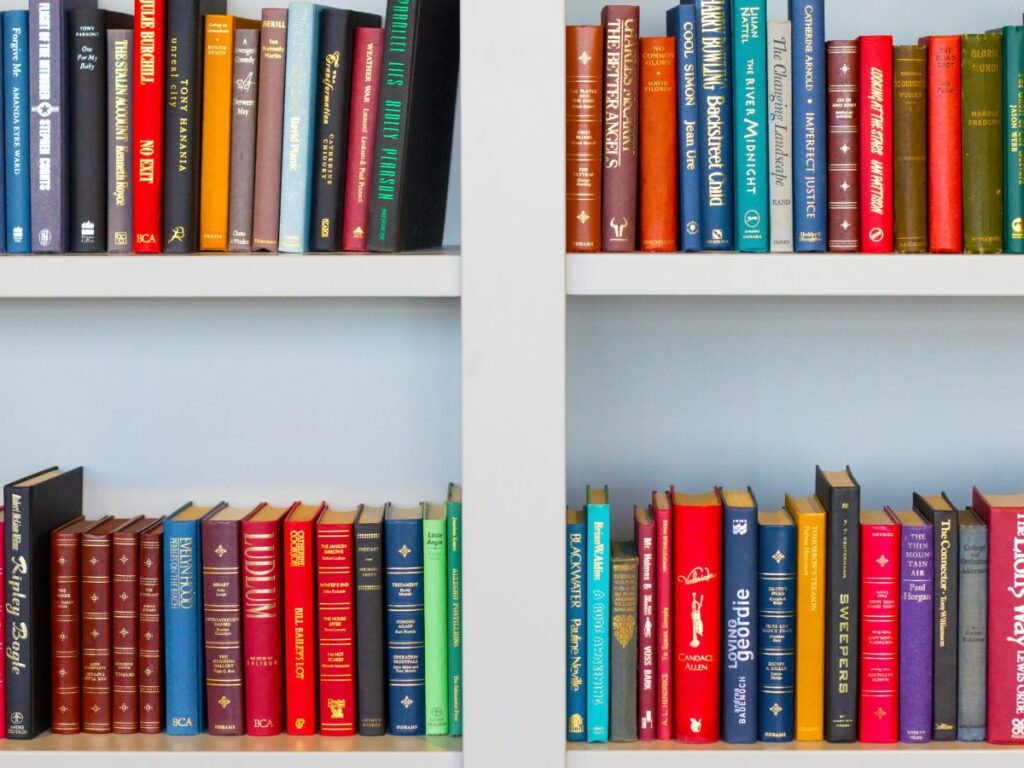 books in a shelf